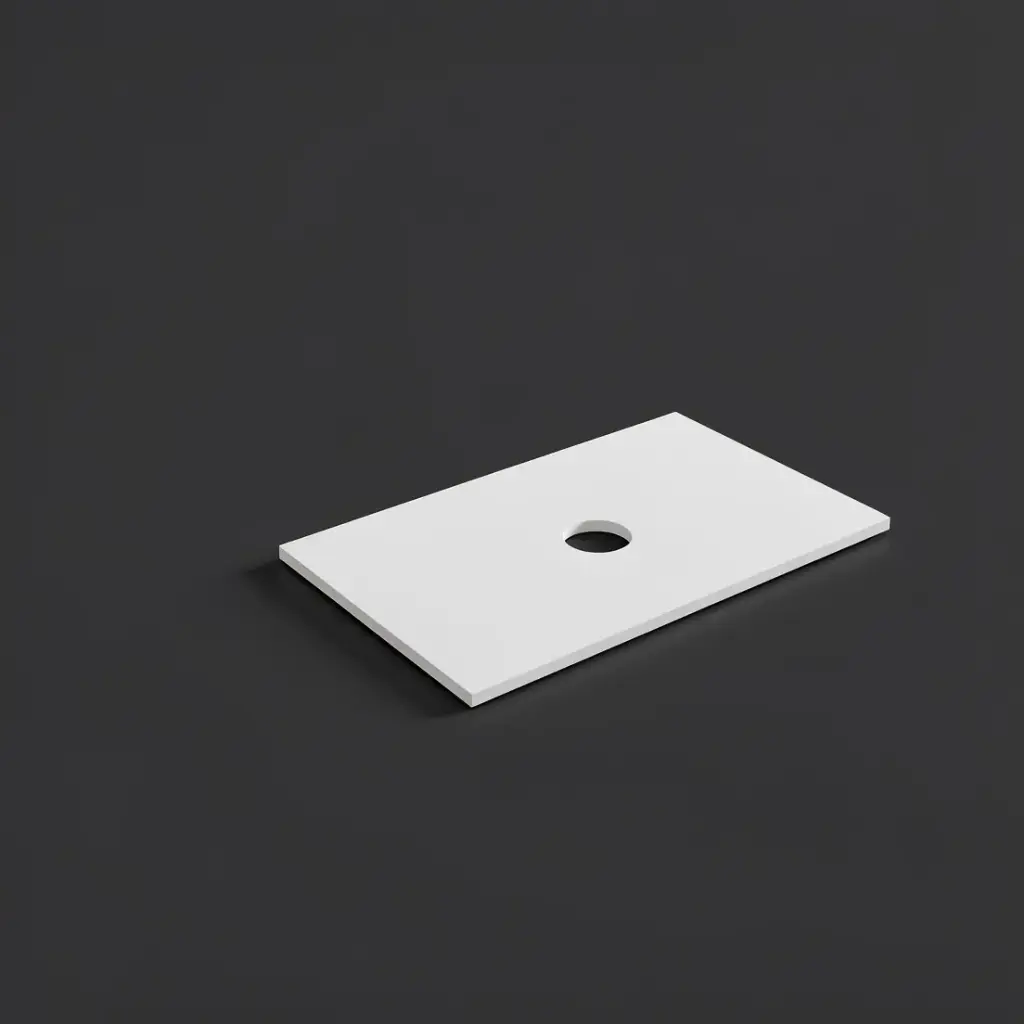 [56105] 755X465X12mm Matte White Solid Surface Blanco Stone Top