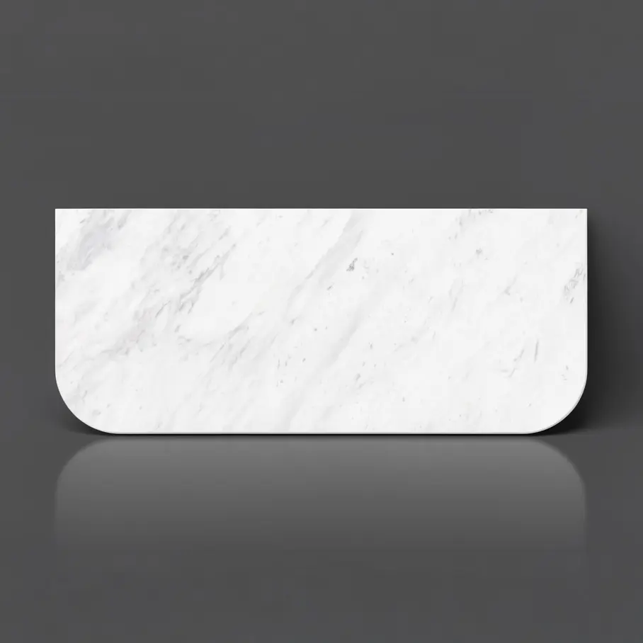 [56346] 755X505X18mm Carrara White Marble Curve Stone Top