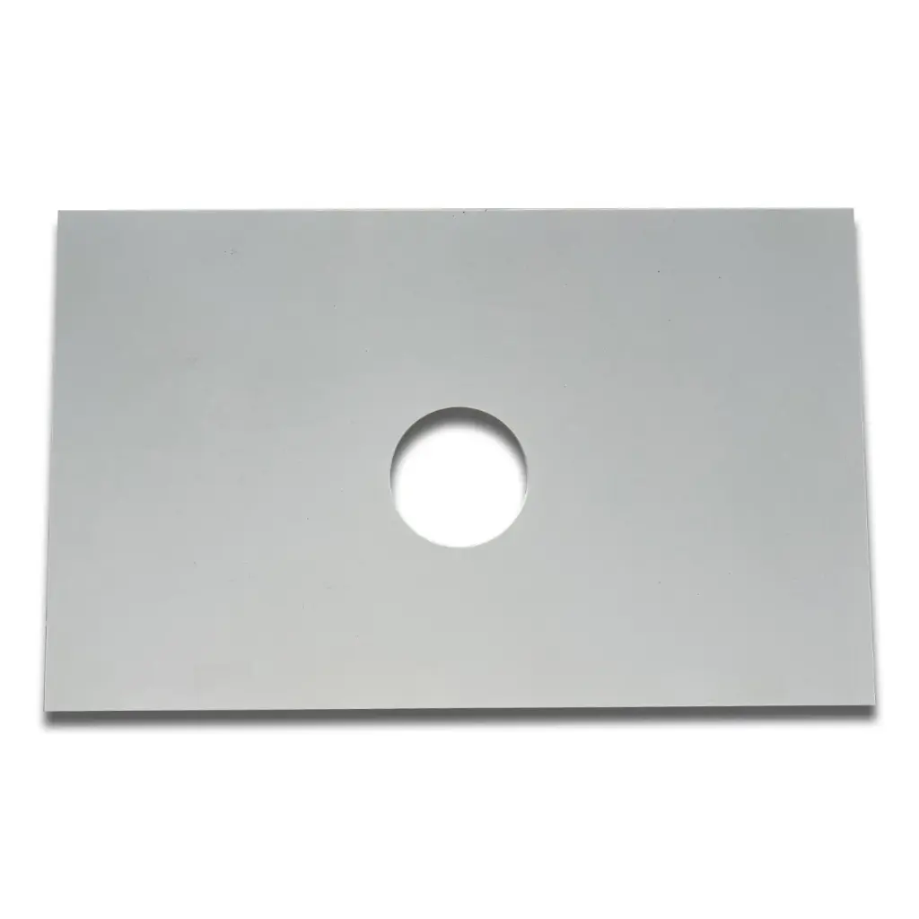 755x465x15mm Luna White Zero Silica Quartz Square Corner Stone Top