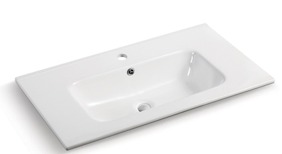 [56293] 760*460*175mm Gloss White Kliff Fine Ceramic Counter Top