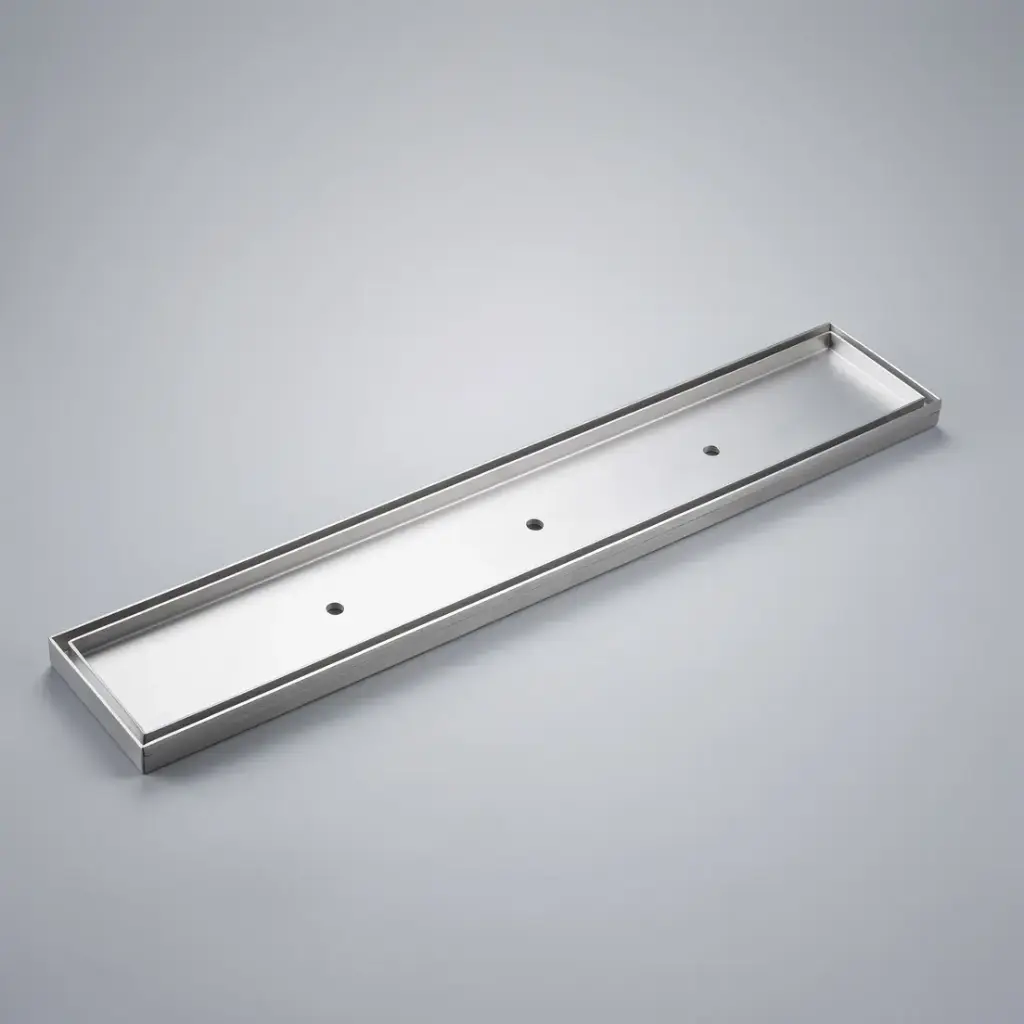 [55804] 900*100*21mm Electroplated Silver Tile Insert Drain No Outlet