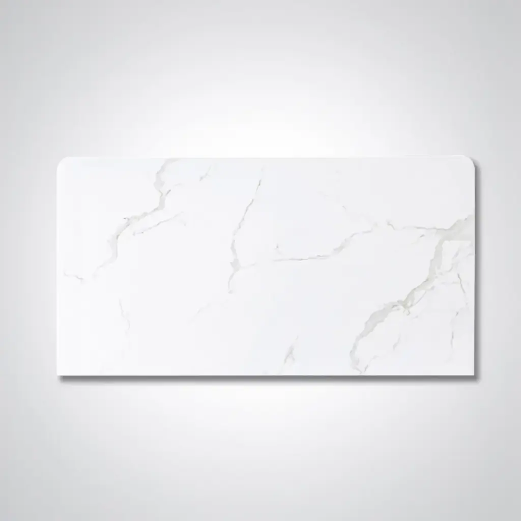 [90158/WM9046ST] 900x465x15mm White Marble Look Sintered Stone Top Benchtop