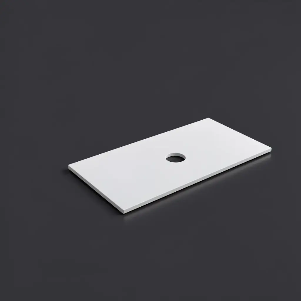 [56106] 905X465X12mm Matte White Solid Surface Blanco Stone Top