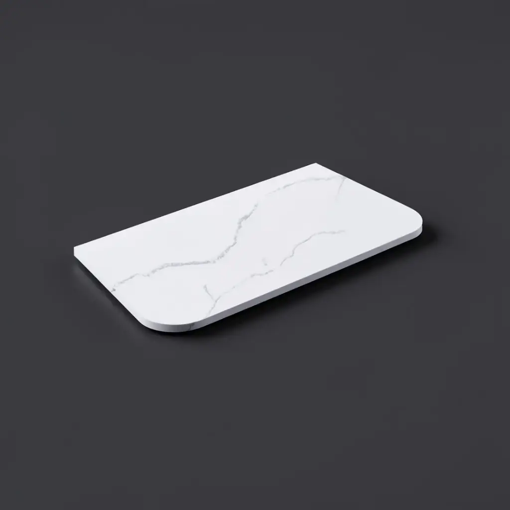 [56058] 905X505X12mm Artic White Solid Surface Stone Top