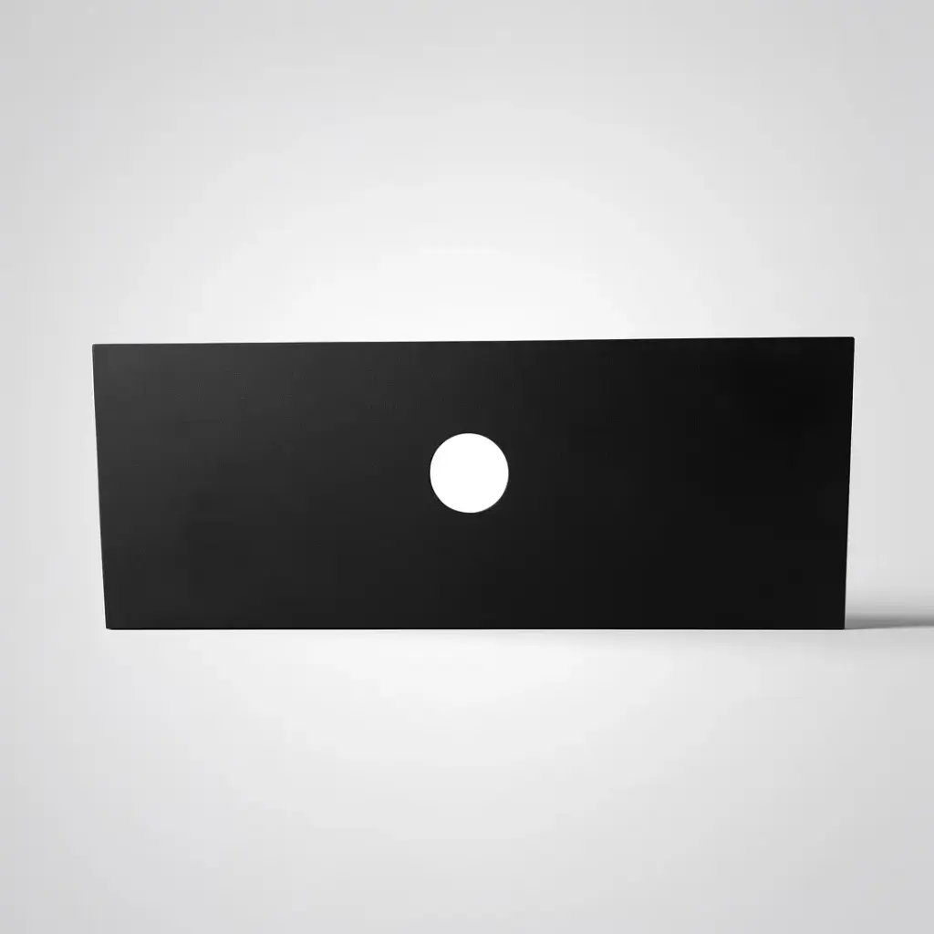 [50704] 905x465x15mm Balck Zero Silica Quartz Square Corner Stone Top