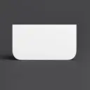 900mm Matte White Sintered Stone Top Rounded Corner Benchtop