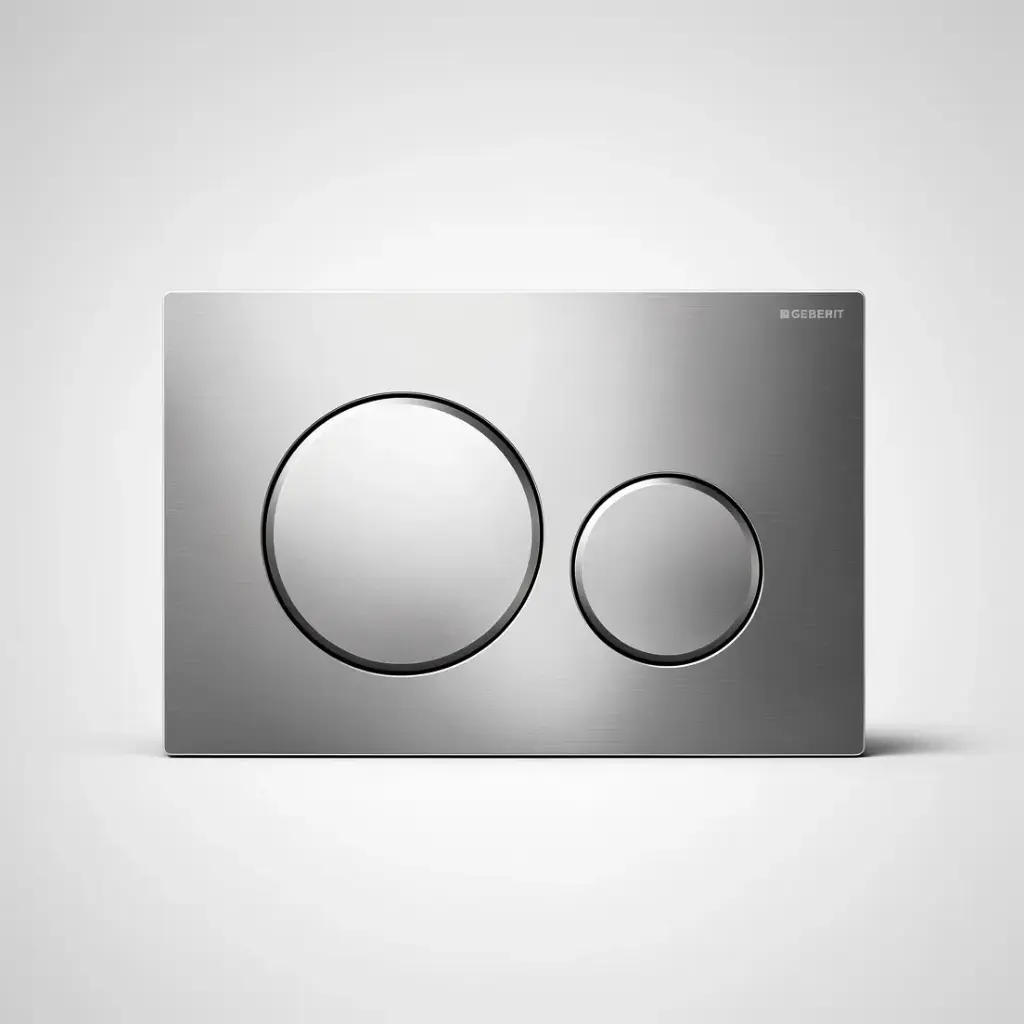 [56191] ABS Chrome/Matt/ Chrome Round Push Button 115.882.Kh.1