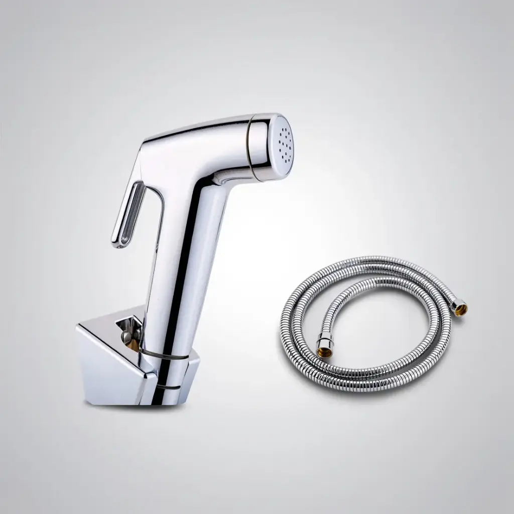 [40427] ABS Round Toilet Bidet Spray Kit with Stainless Steel Hose