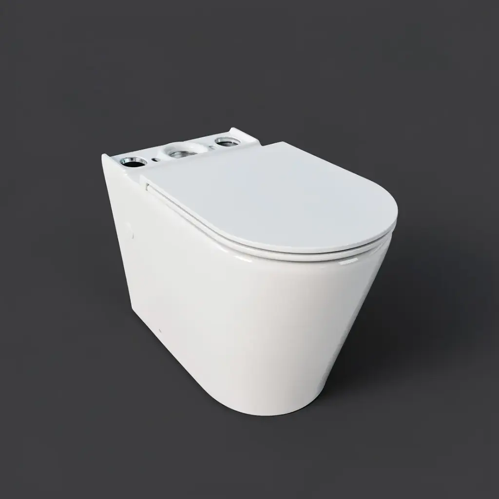 [56131] Acadia Full Rimless Flush Pan