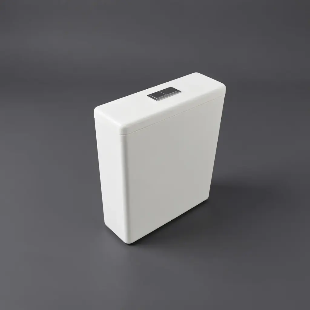 [56130] Acadia Full Rimless Toilet Cistern With Square Button