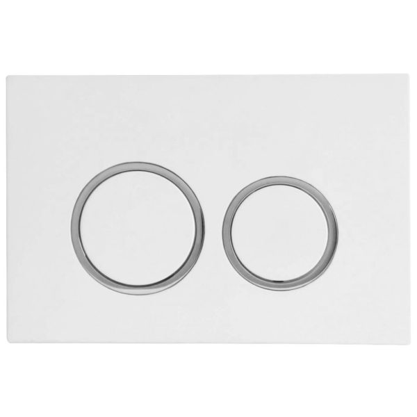 [50285] Access Plate Round Button White
