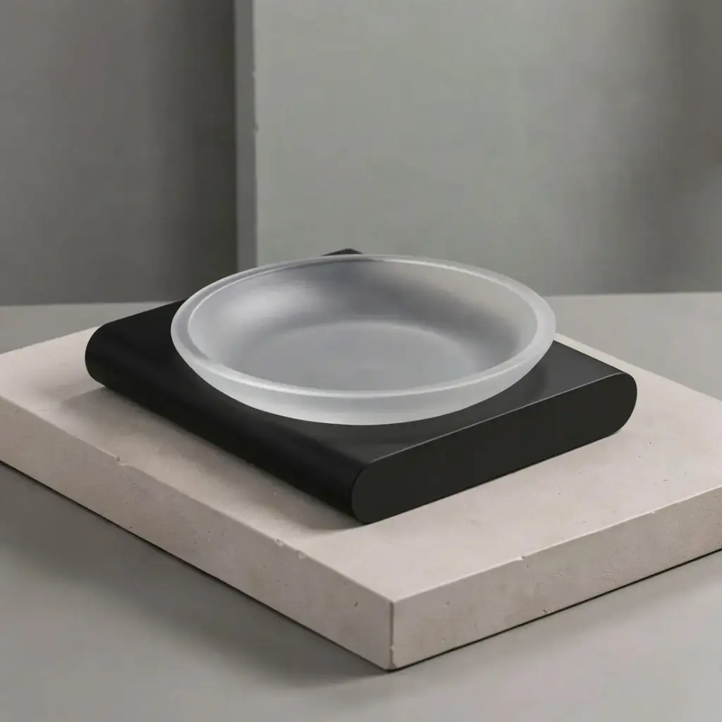 [40087] Au Black Soap Dish Holder