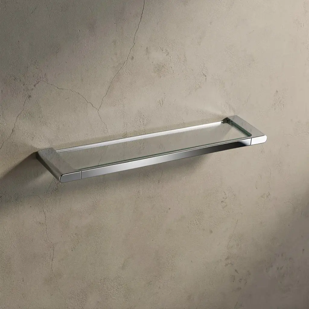 [40090] Au Chrome Glass Shelf