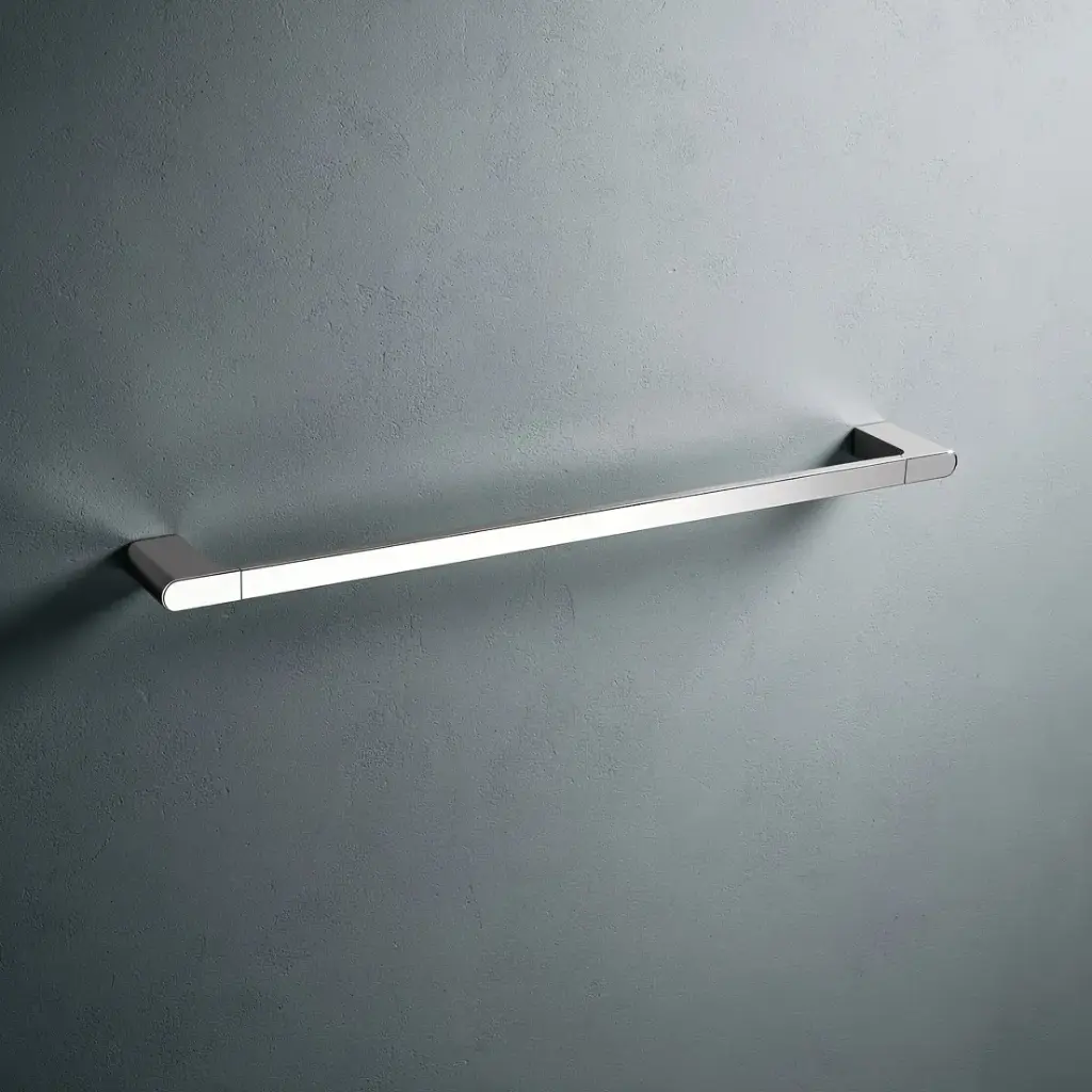 [40076] Au Chrome Single Towel Rail 800mm