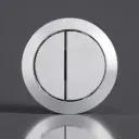 BTW Cistern Chrome Round Button