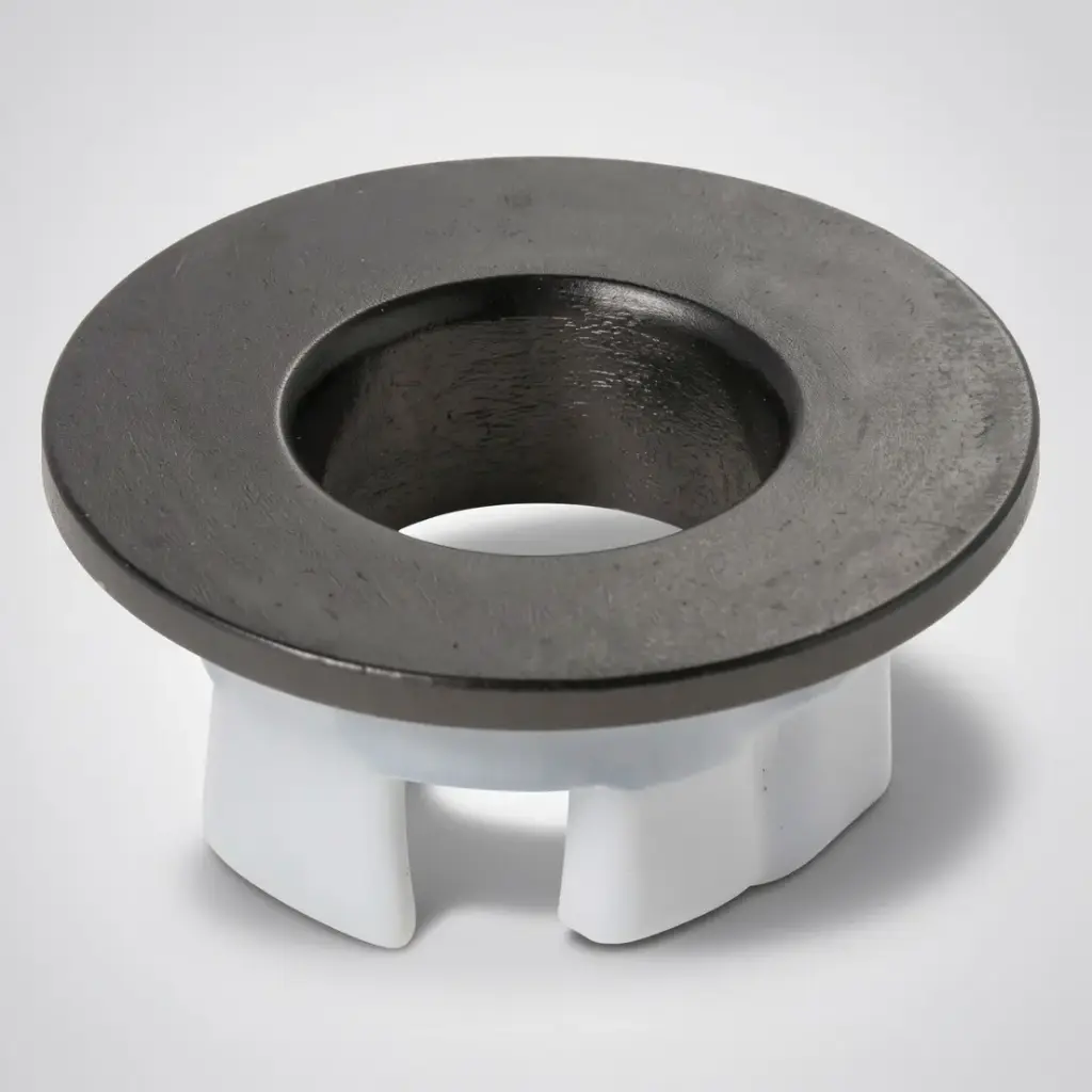 [50254] Basin Overflow Cover-Round Black