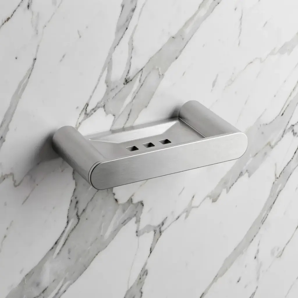 [40933] Bellino Brushed Nickel Soap Dish