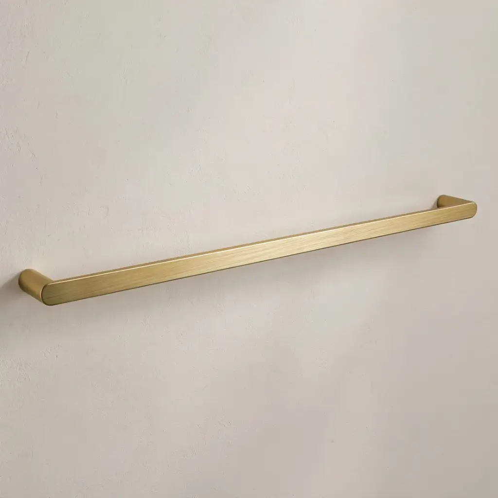[40914] Bellino Brushed Yellow Gold 800mm Single Towel Rail