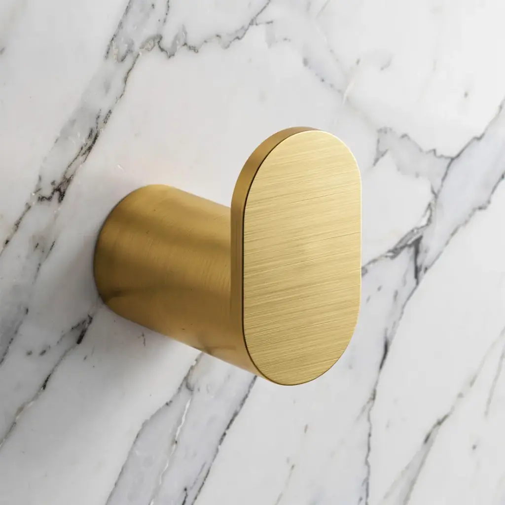 [40919] Bellino Brushed Yellow Gold Robe Hook