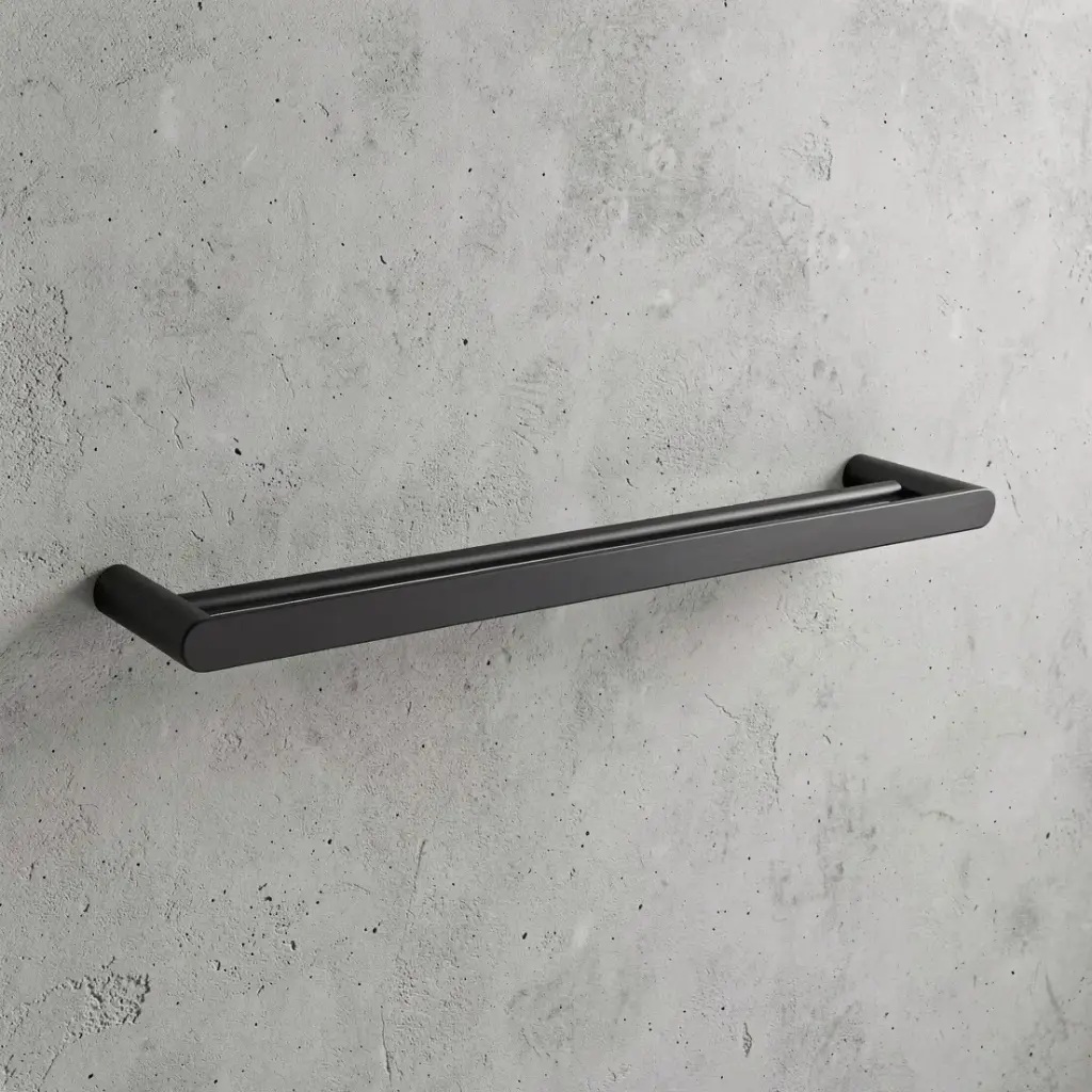 [40945] Bellino Gun Metal Grey 600mm Double Towel Rail