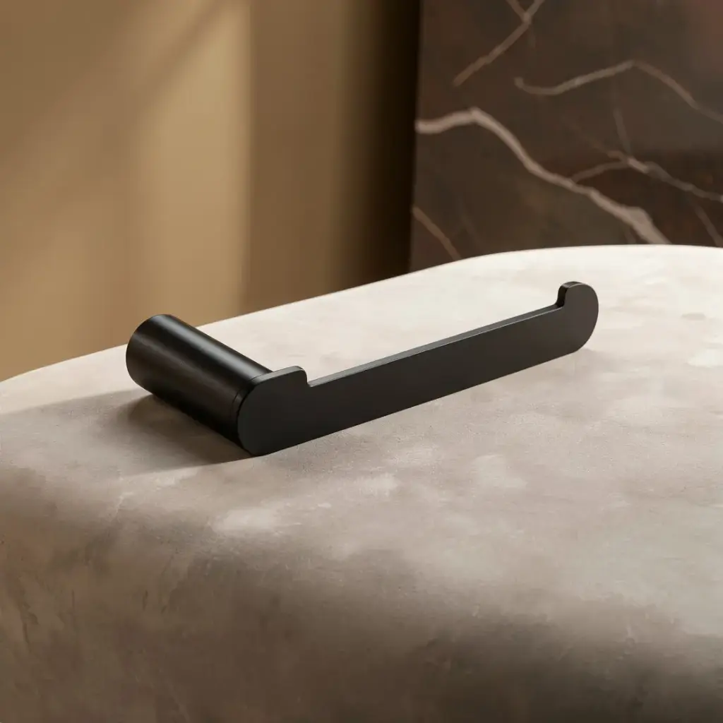 [40897] Bellino Matte Black Toilet Roll Holder