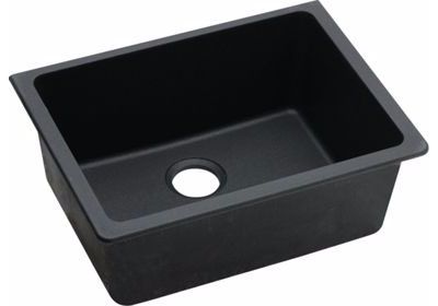 [40531] Black Granite Quartz Stone Top/Undermount Kitchen Sink Single Bowl 635*469*241mm