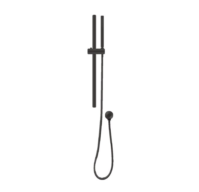 [41496] Black Shower Rail With Handheld Shower
