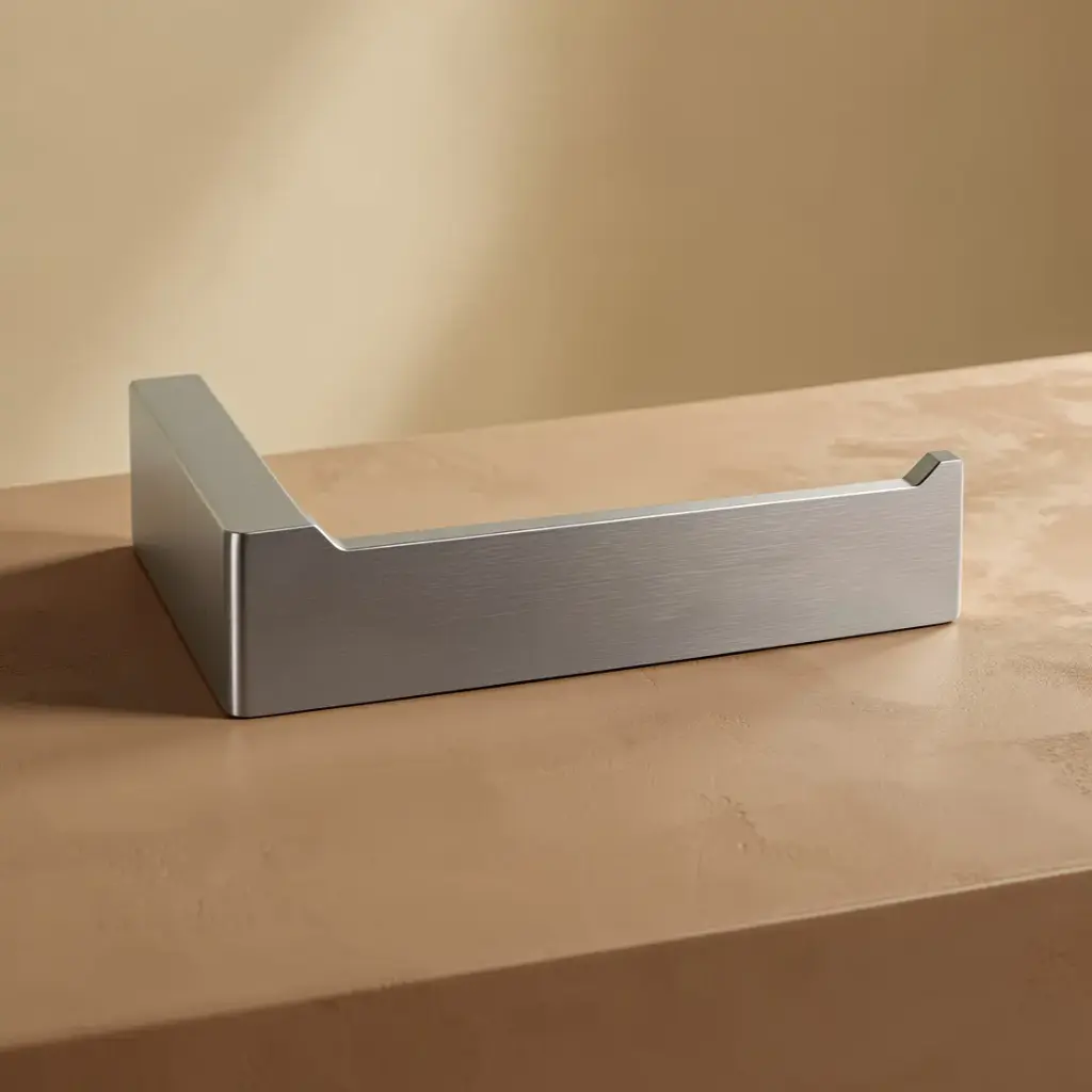 [41038] Cavallo Brushed Nickel Square Toilet Roll Holder