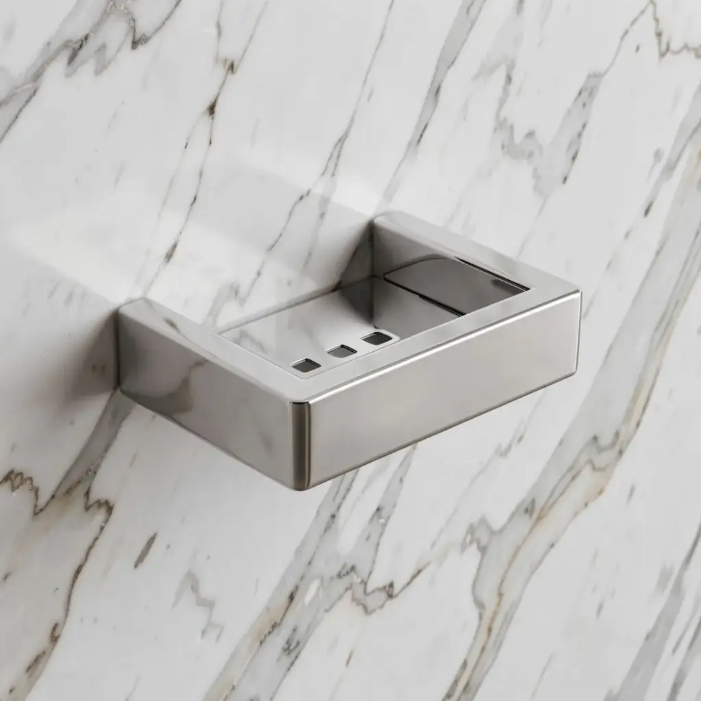 [40986] Cavallo Chrome Soap Dish Holder