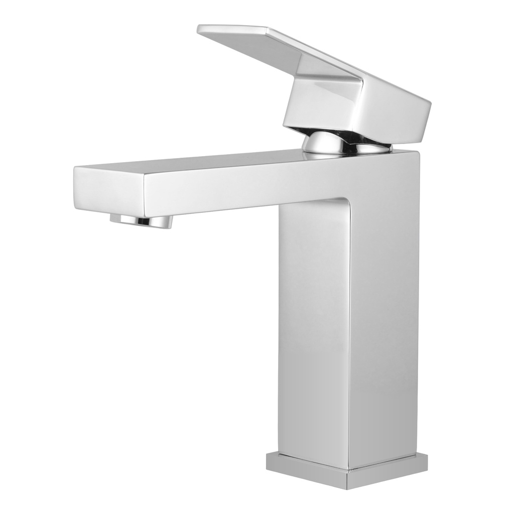 [40967] Cavallo Chrome Square Basin Mixer