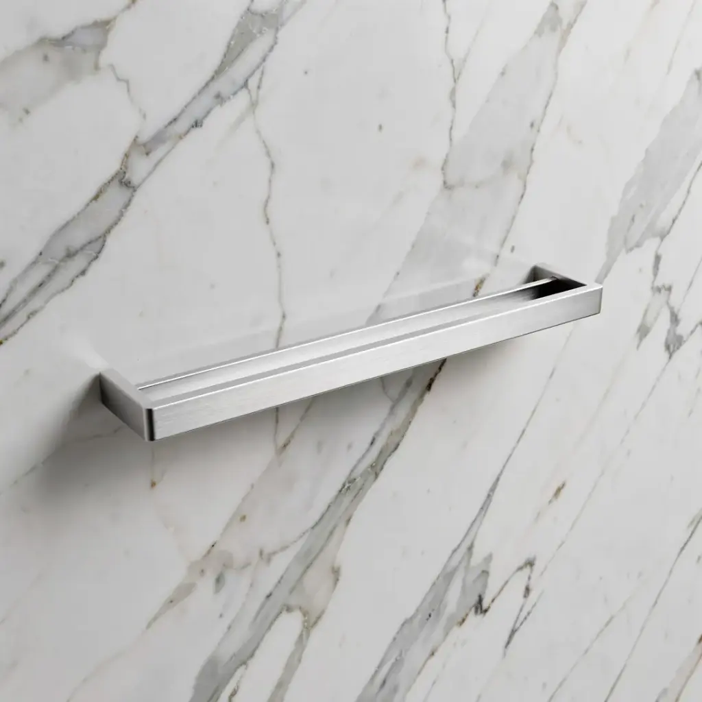 [40983] Cavallo Chrome Square Double Towel Rail 600mm