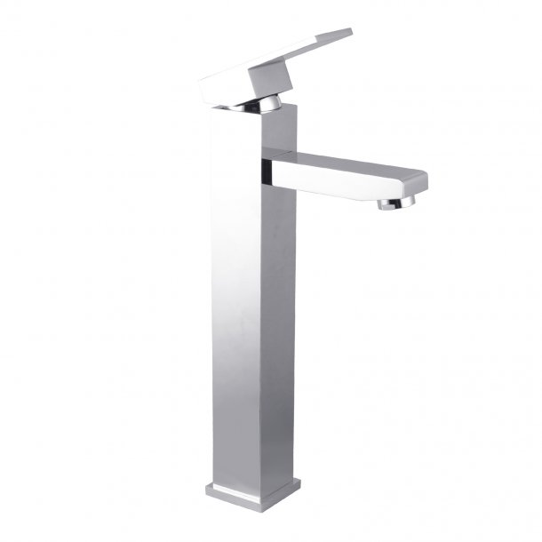 [40968] Cavallo Chrome Square Tall Basin Mixer