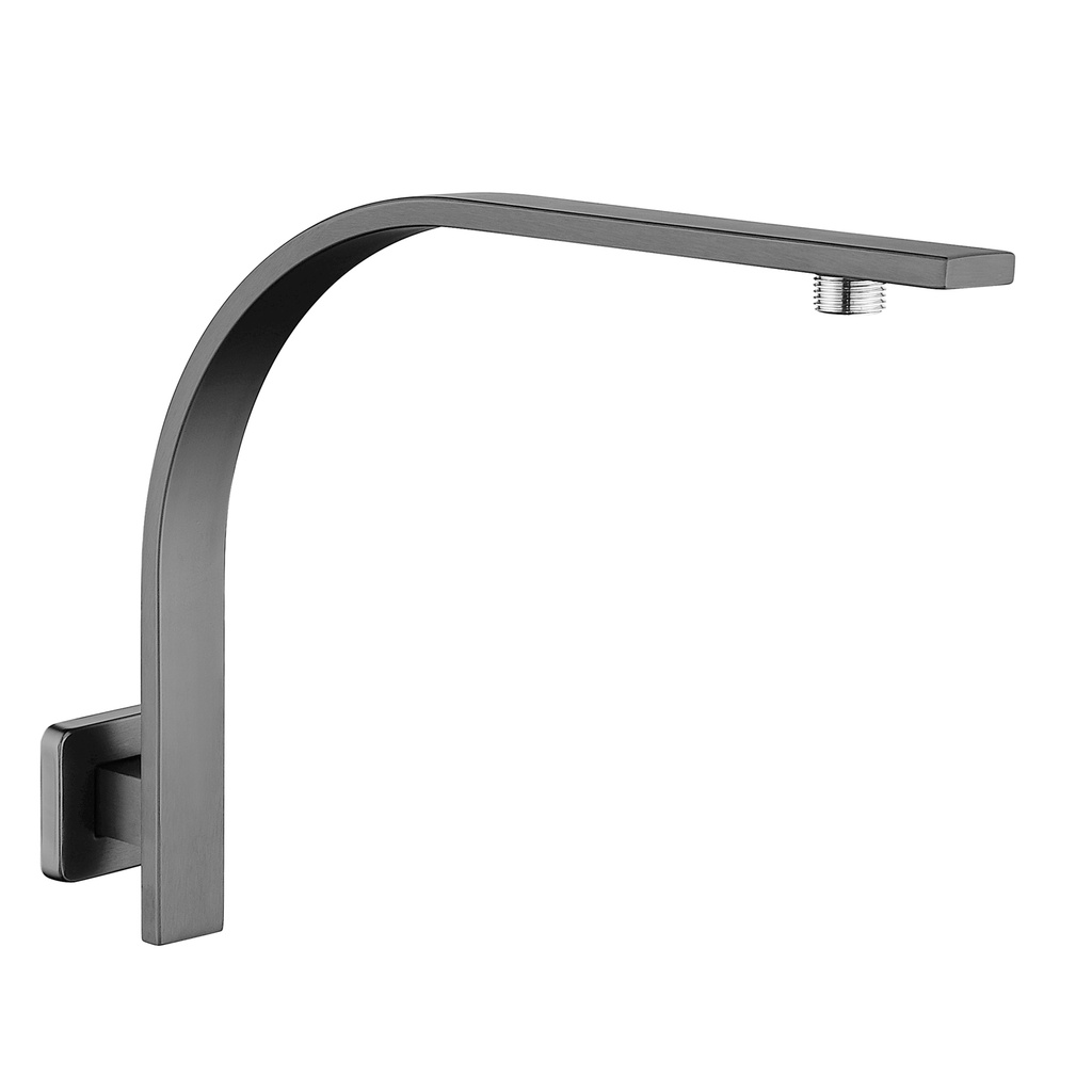 [41044] Cavallo Gun Metal Grey Gooseneck Wall Mounted Shower Arm