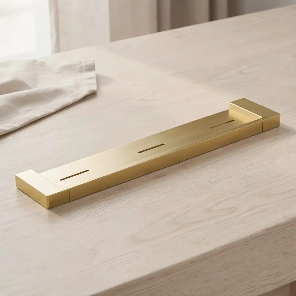 [43571] Ceram Cosmetic Shelf(Brushed Gold)