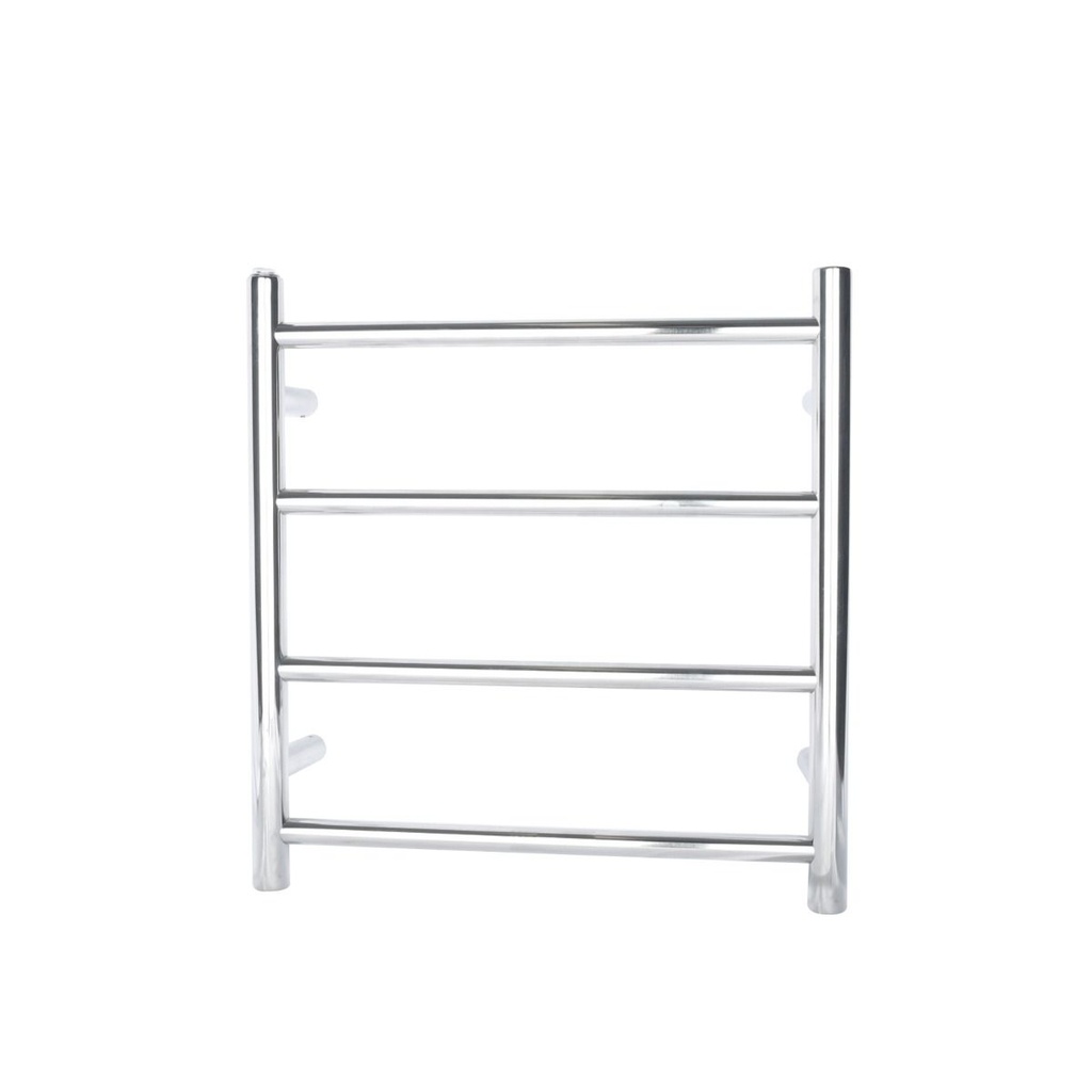 [41162] Chrome Round Electric Heated Towel Rack 4 Bars