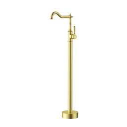 [44617] Clasico Free Standing Bath Mixer Brushed Gold
