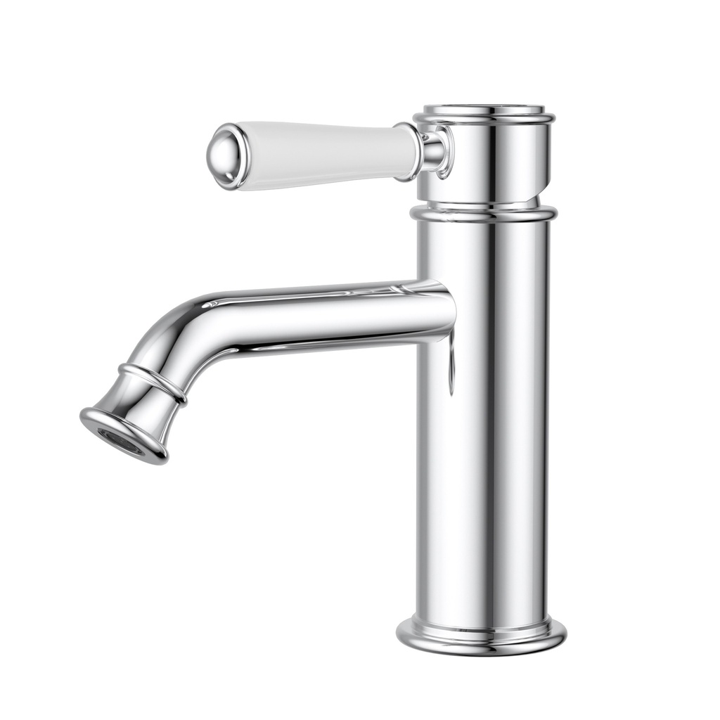 [44674] Clasico New Basin Mixer Ceramic Handle Chrome