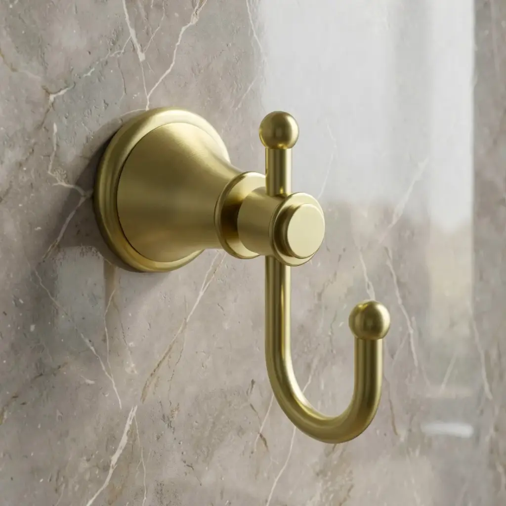[44210] Clasico Robe Hook in Brushed Gold