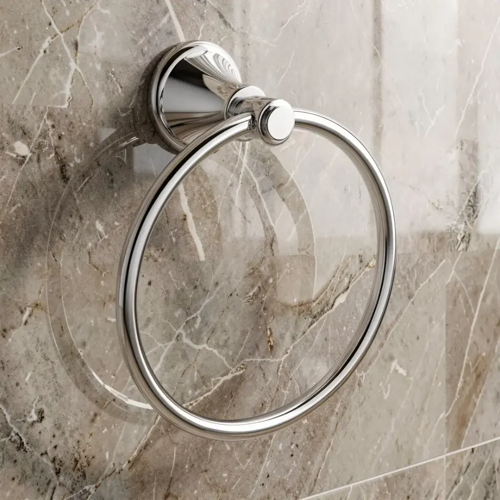 [44183] Clasico Towel Ring Chrome