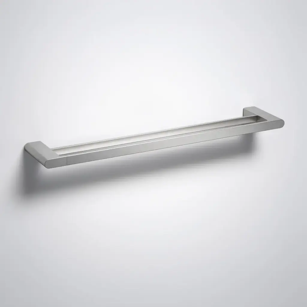 [44559] Cora  Double Towel Rail 600mm Brushed Nickel