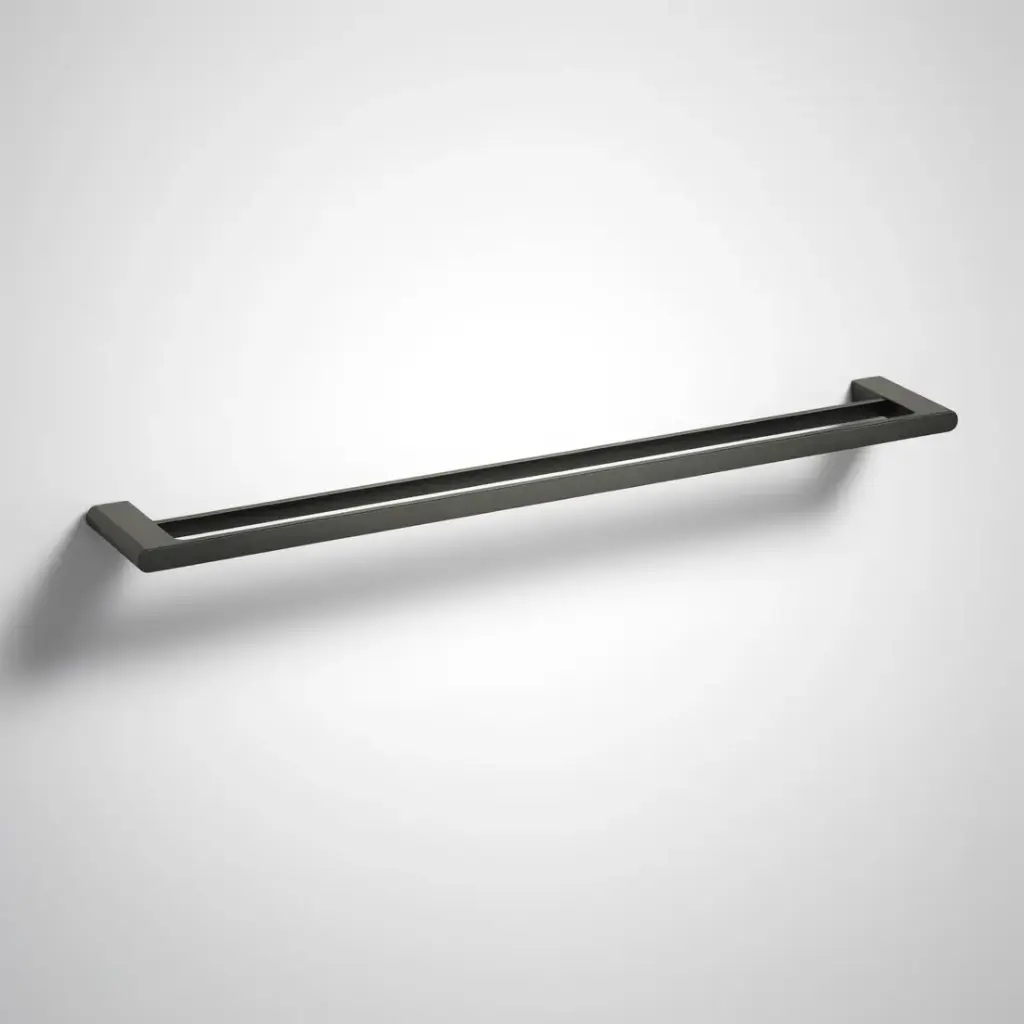 [44563] Cora  Double Towel Rail 800mm Gun Metal