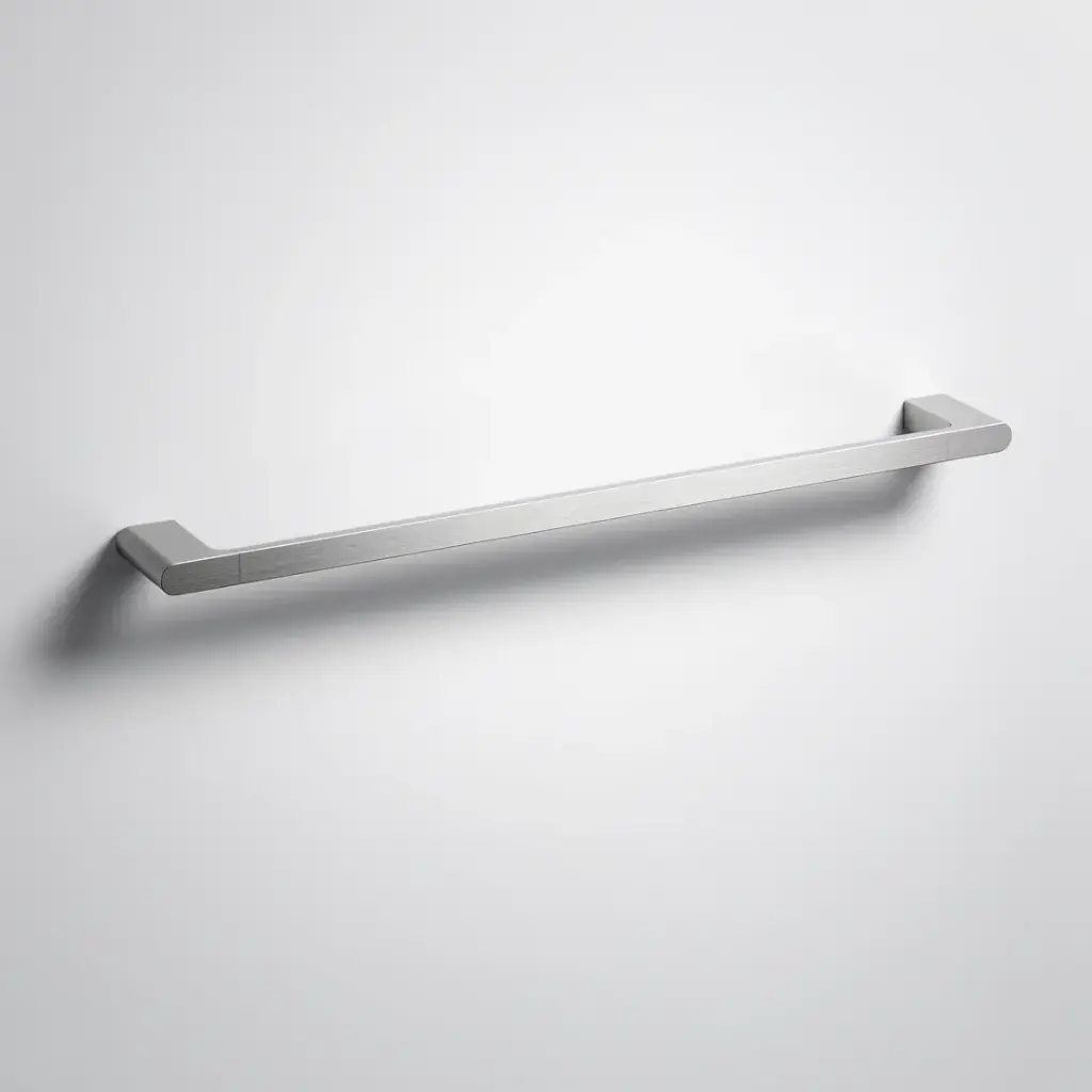 [44553] Cora  Single Towel Rail 600mm Brushed Nickel