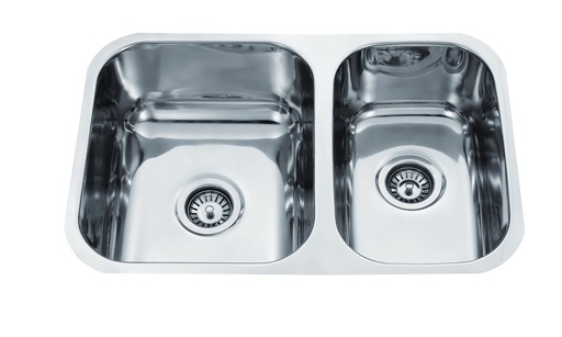 [43100] Cora 1 & 1/2 Bowl Sink Undermount No Tap Hole 695 x 450mm(304 Stainless Steel)