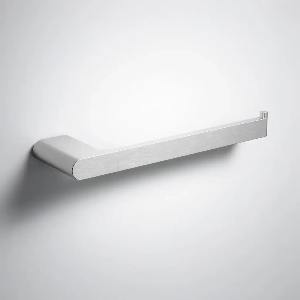 Cora Round Cornered Rectangle Towel Bar Brushed Nickel