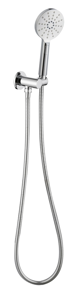 [44063] Cora Round Hand Shower On Wall Outlet Bracket(Chrome)