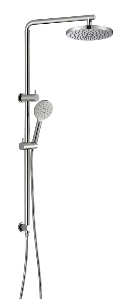 [43858] Cora Round Multi-function Shower Set Brushed Nickel,200mm Plastic Shower Head