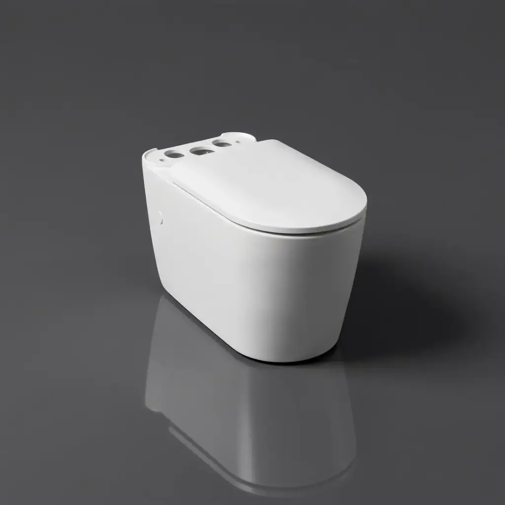 [56140] Devito Tornado Rimless Quiet Flush Pan