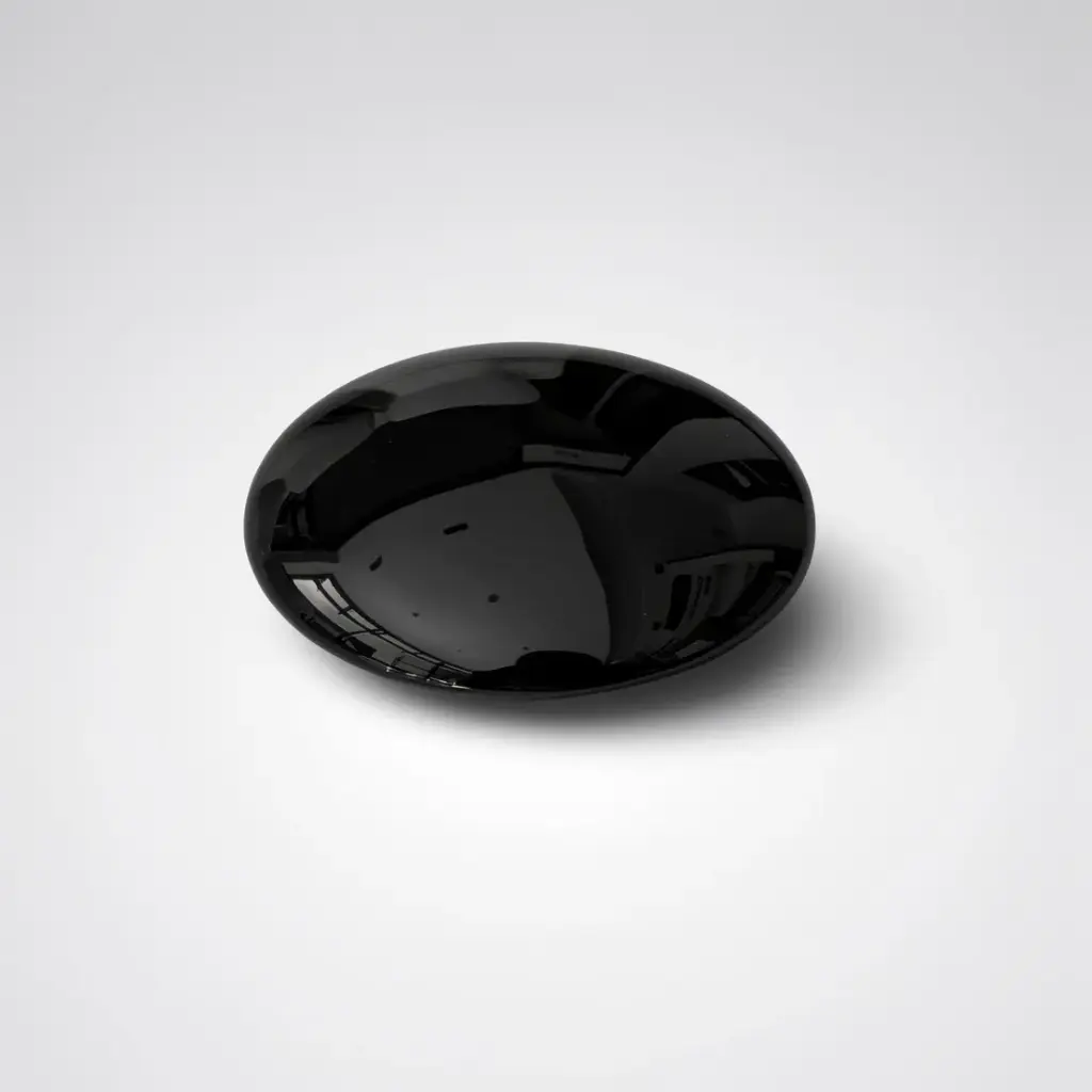 [55537] Diameter: 66mm Gloss Black Cearmic Basin Pop Up Waste Cap