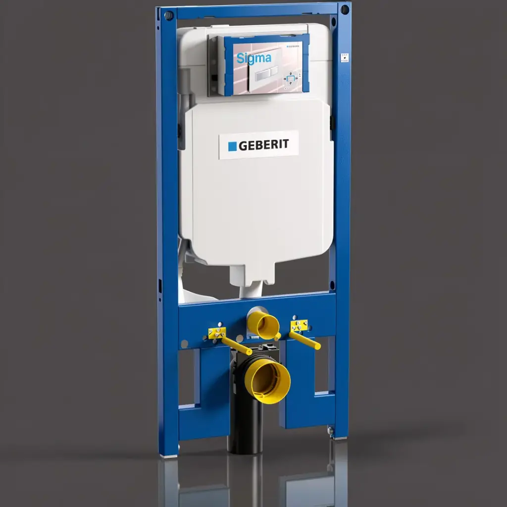 [50221] Duofix Sigma 8 Front Flush Mechanical In Wall Concealed Cistern With Frame