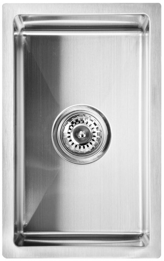 [43002] Eden Above / Undermount Single Bowl Sink R10 Corner 240 x 440 x 200mm(304 Stainless Steel)